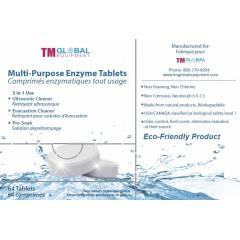 TM Global Multi Purpose Enzymatic Tablets, 64 tabs/bx (Ultrasonic Enzyme)